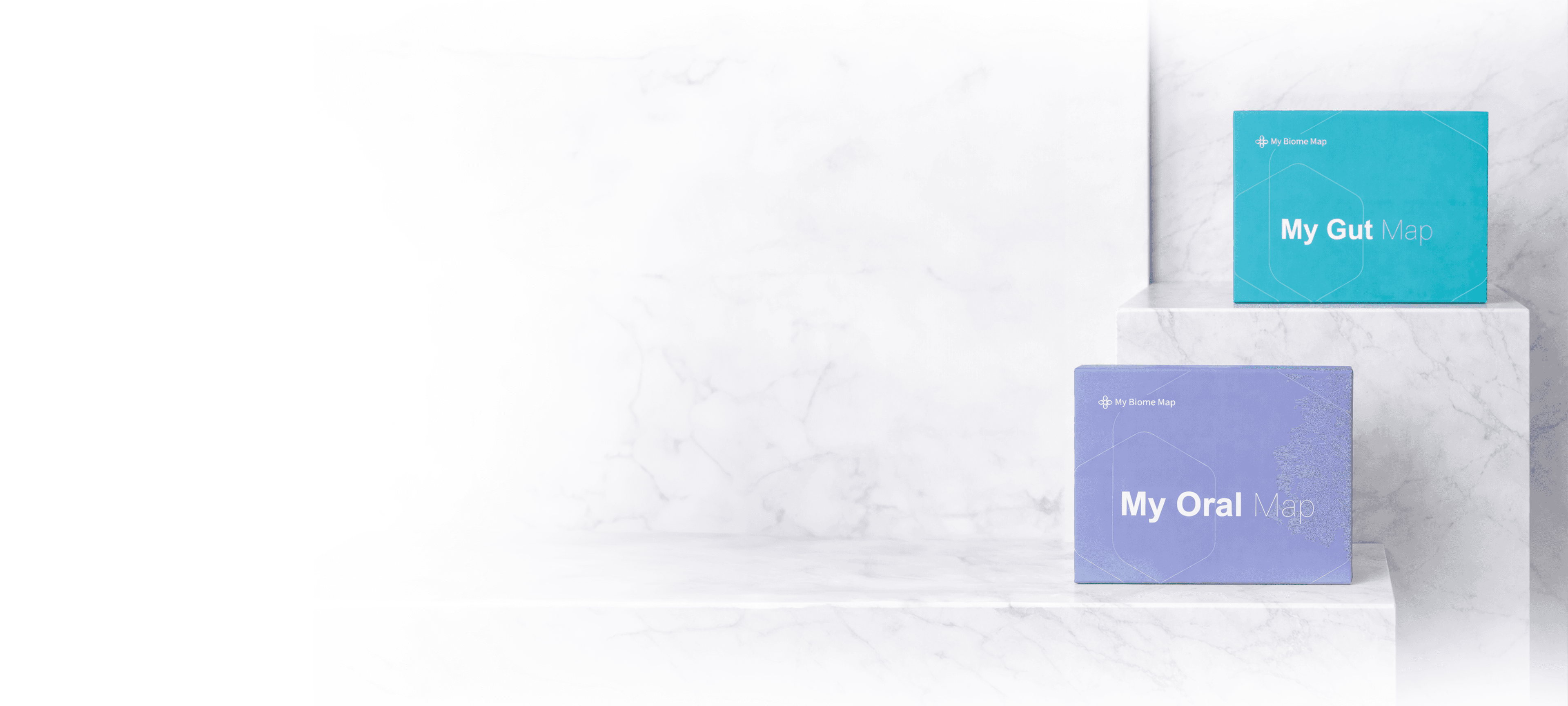 MyBiomeMap kits on marble background