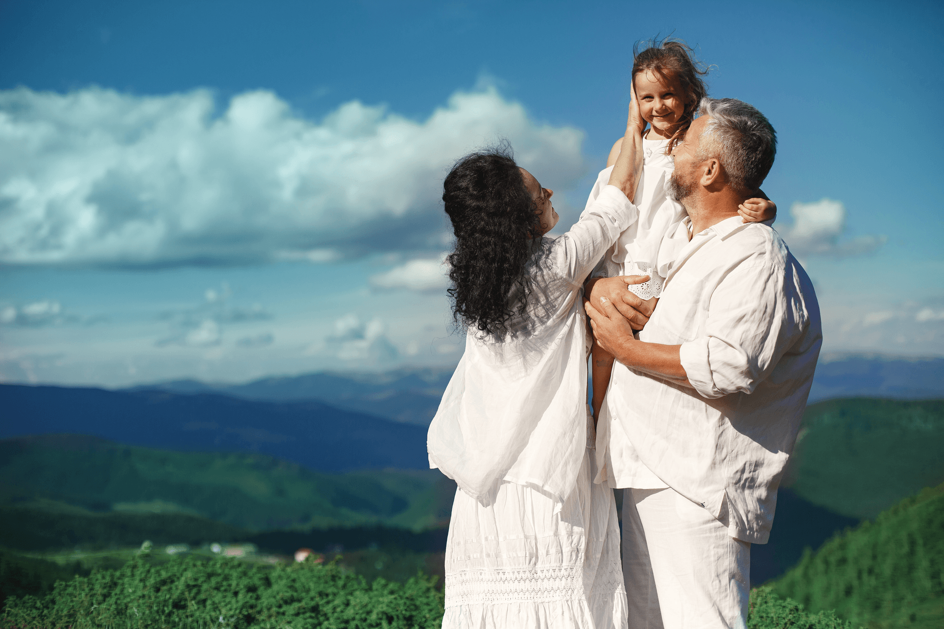 Family enjoying the outdoors